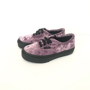 Vans Toddler Purple Velvet Size 10.5